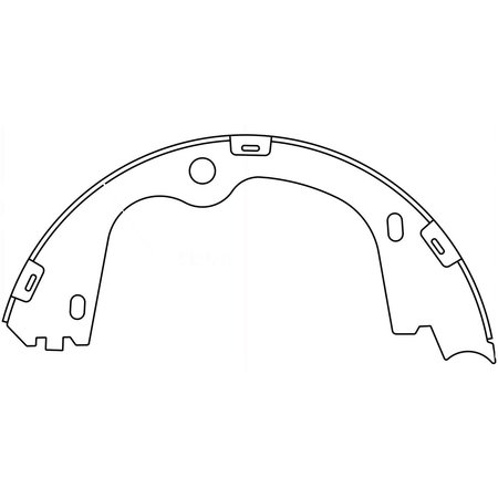 Centric Parts PREMIUM PARKING BRAKE SHOES 111.1078